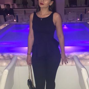 Jay Godfrey peplum crepe top